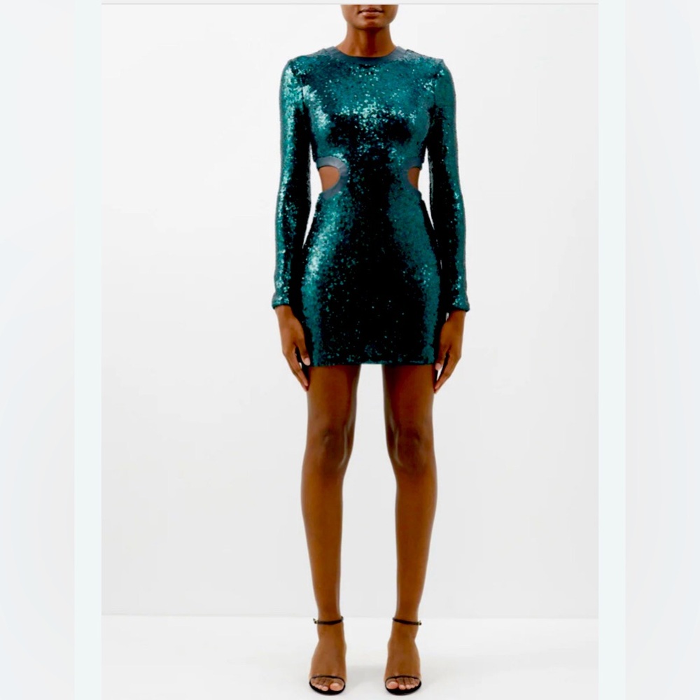 STAUD sequin minidress xs NWT